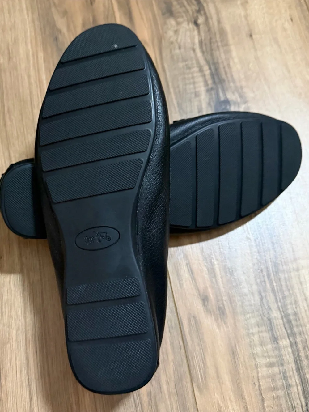 Coach black flats 7.5